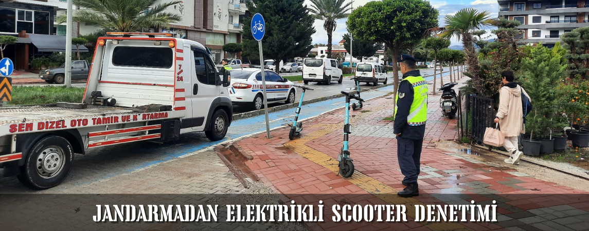 Jandarmadan Elektrikli Scooter Denetimi