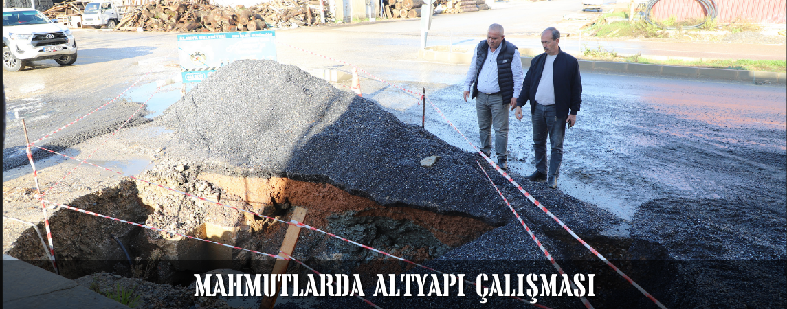 Mahmutlarda Altyapı Çalışması